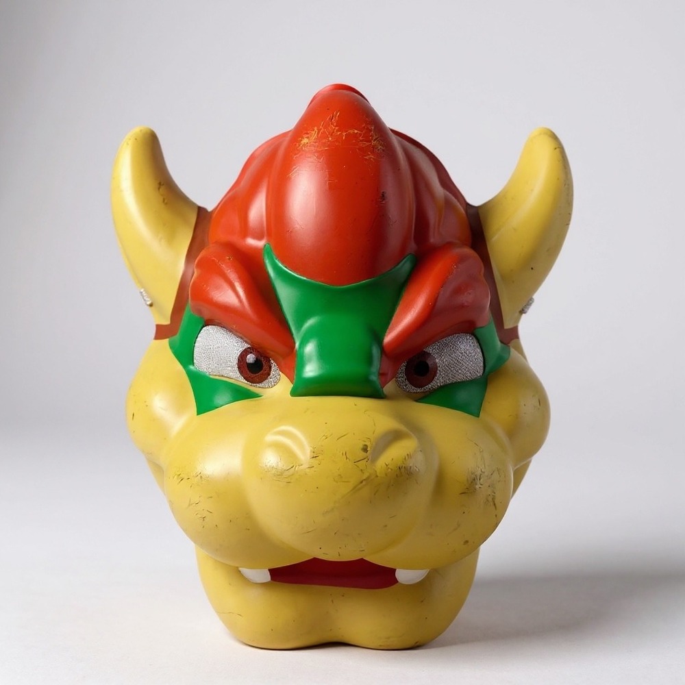 Super Mario Bros Movie Bowser Head Toy Nintendo Halloween Costume